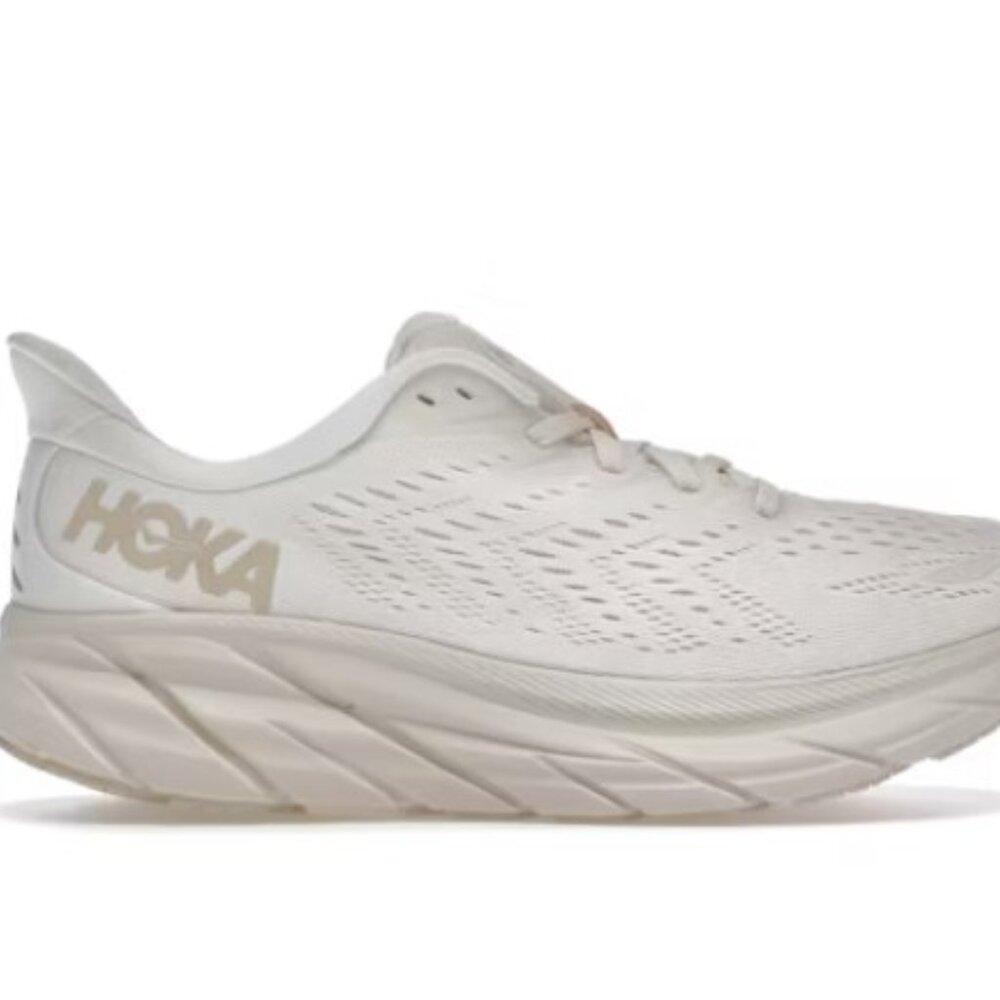 Hoka Clifton 8 - Eggnog / Shifting Sand 8.5 Wide